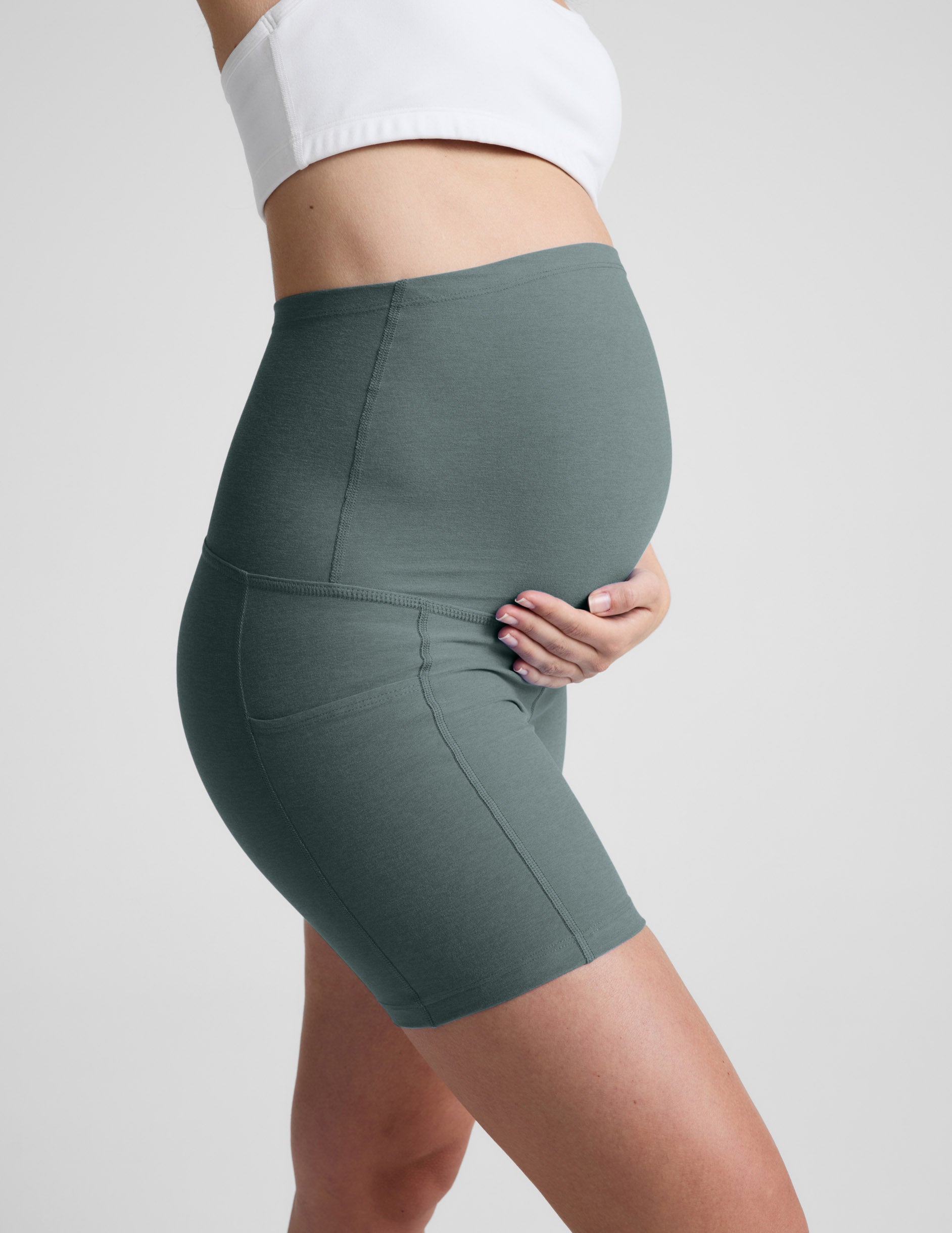 Spacedye? Keep Pace 5 Maternity Pocket Biker Short - Image 3