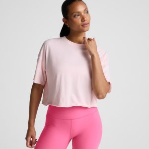 SoftKnit Better Than Ever Cropped Cotton Tee