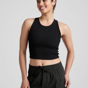 Refocus Ribbed Cropped Tank