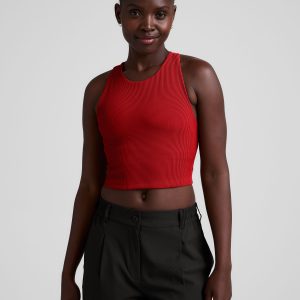 Refocus Ribbed Cropped Tank