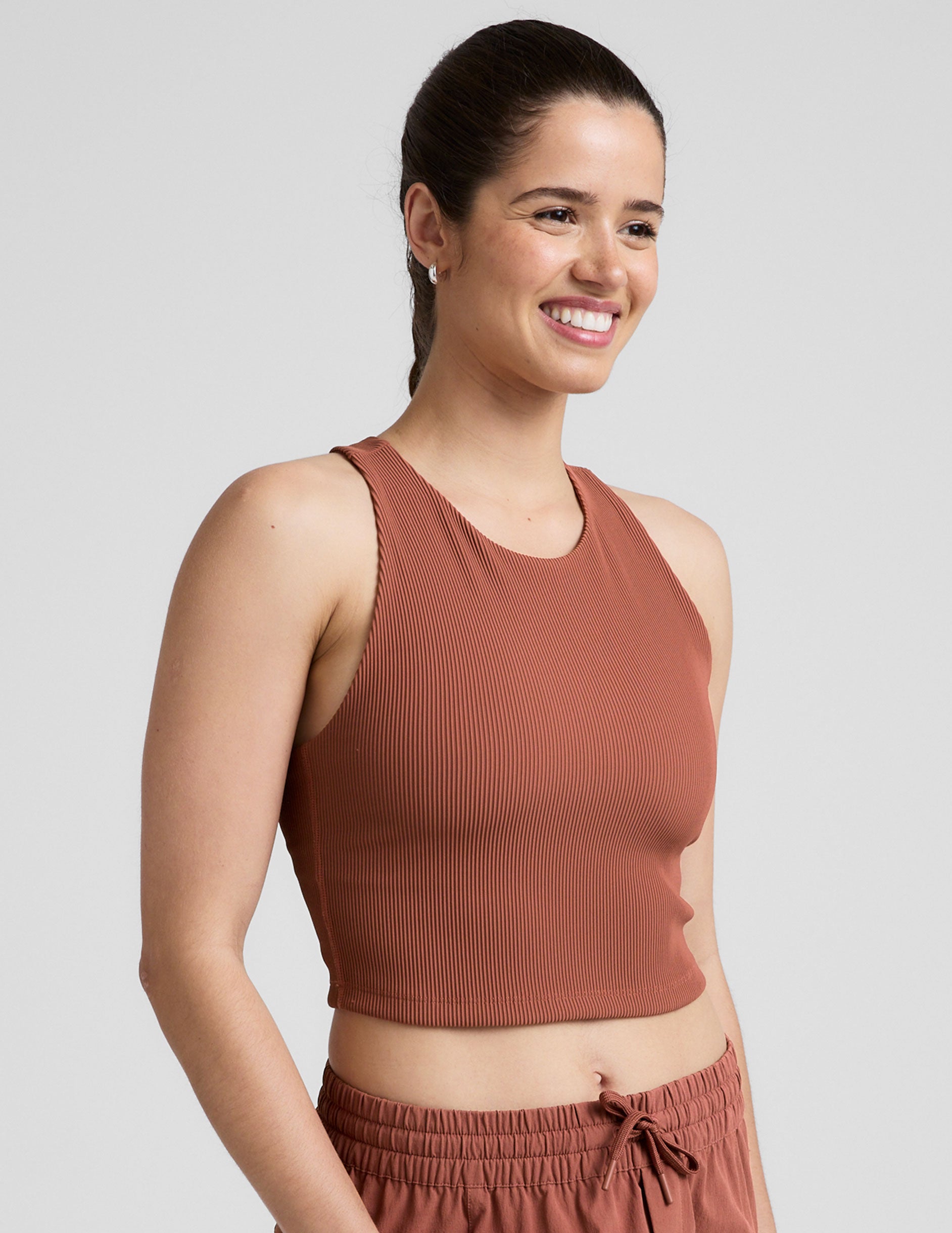 Refocus Ribbed Cropped Tank - Image 2