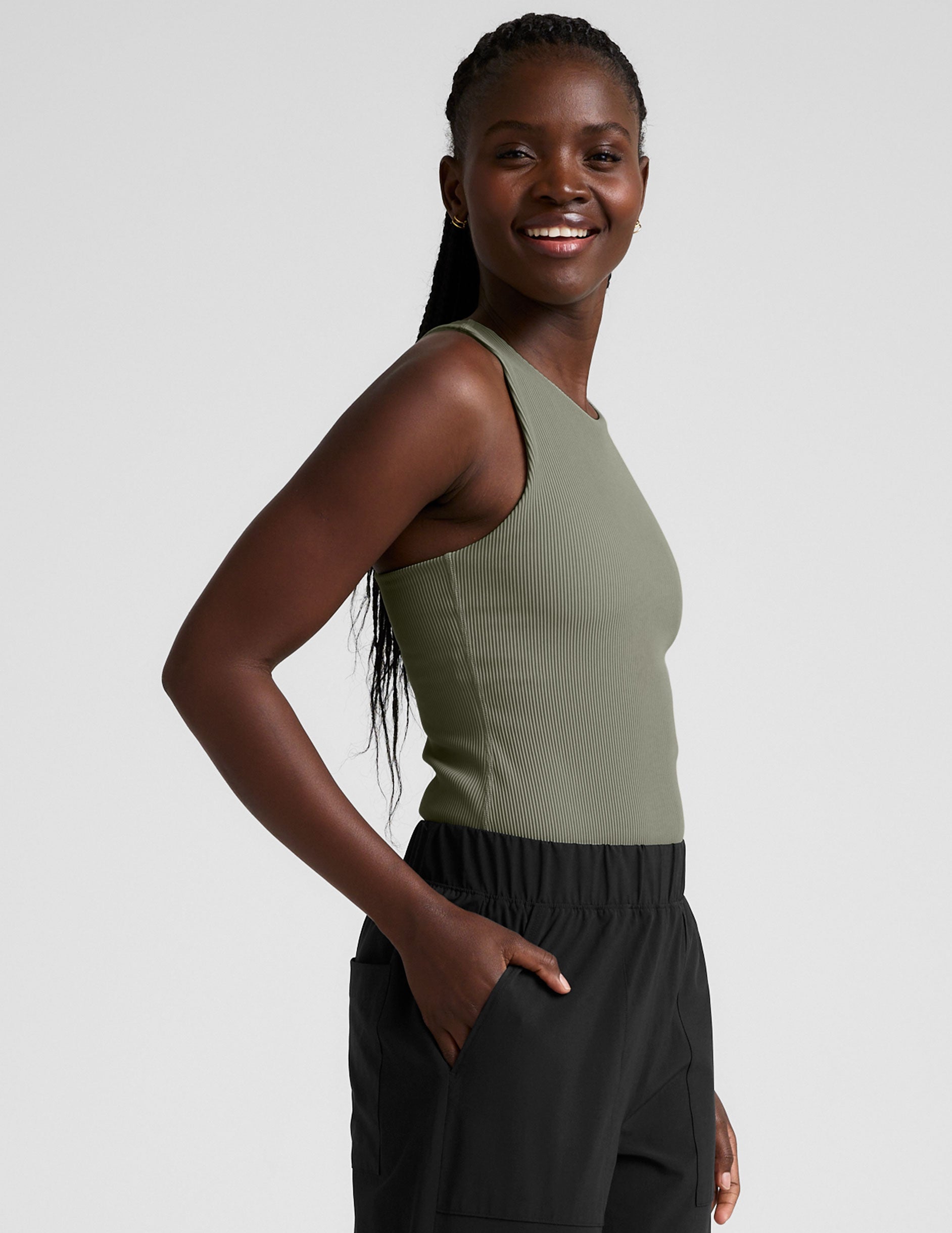 Refocus Ribbed Classic Tank - Image 2