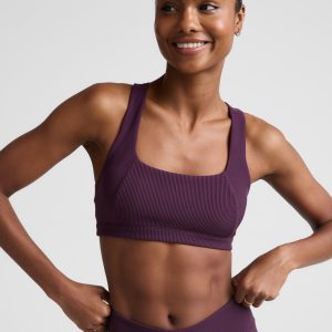Impulse Ribbed Scoop Neck Bra