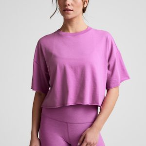 SoftKnit Better Than Ever Cropped Cotton Tee