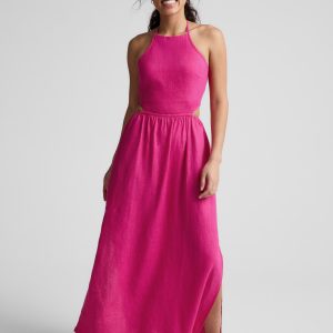 SoftWash Linen Halter Dress