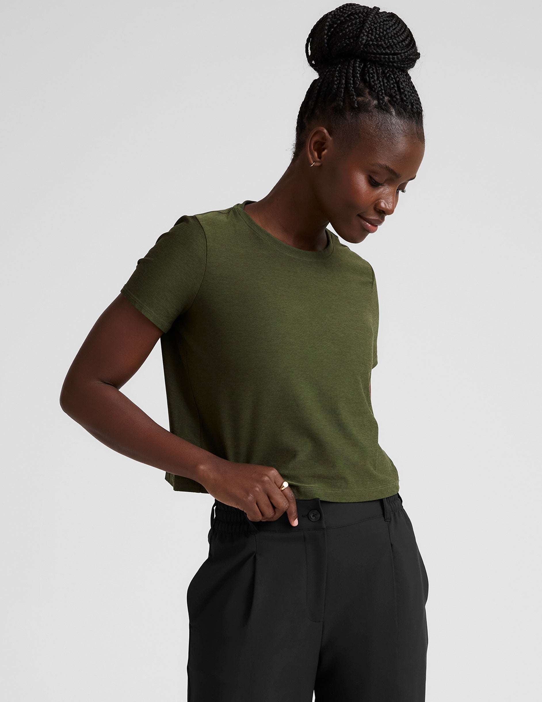 Featherweight Supreme Cropped Tee - Image 2