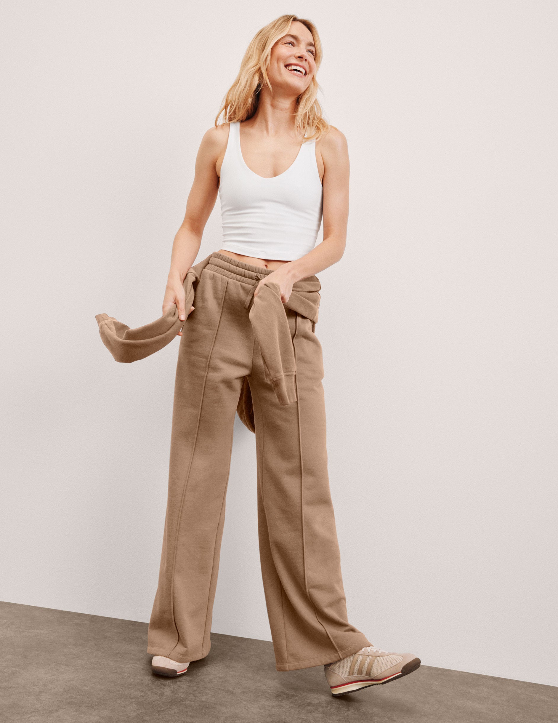 LuxeFleece? Pintuck Wide Leg Pant - Image 2
