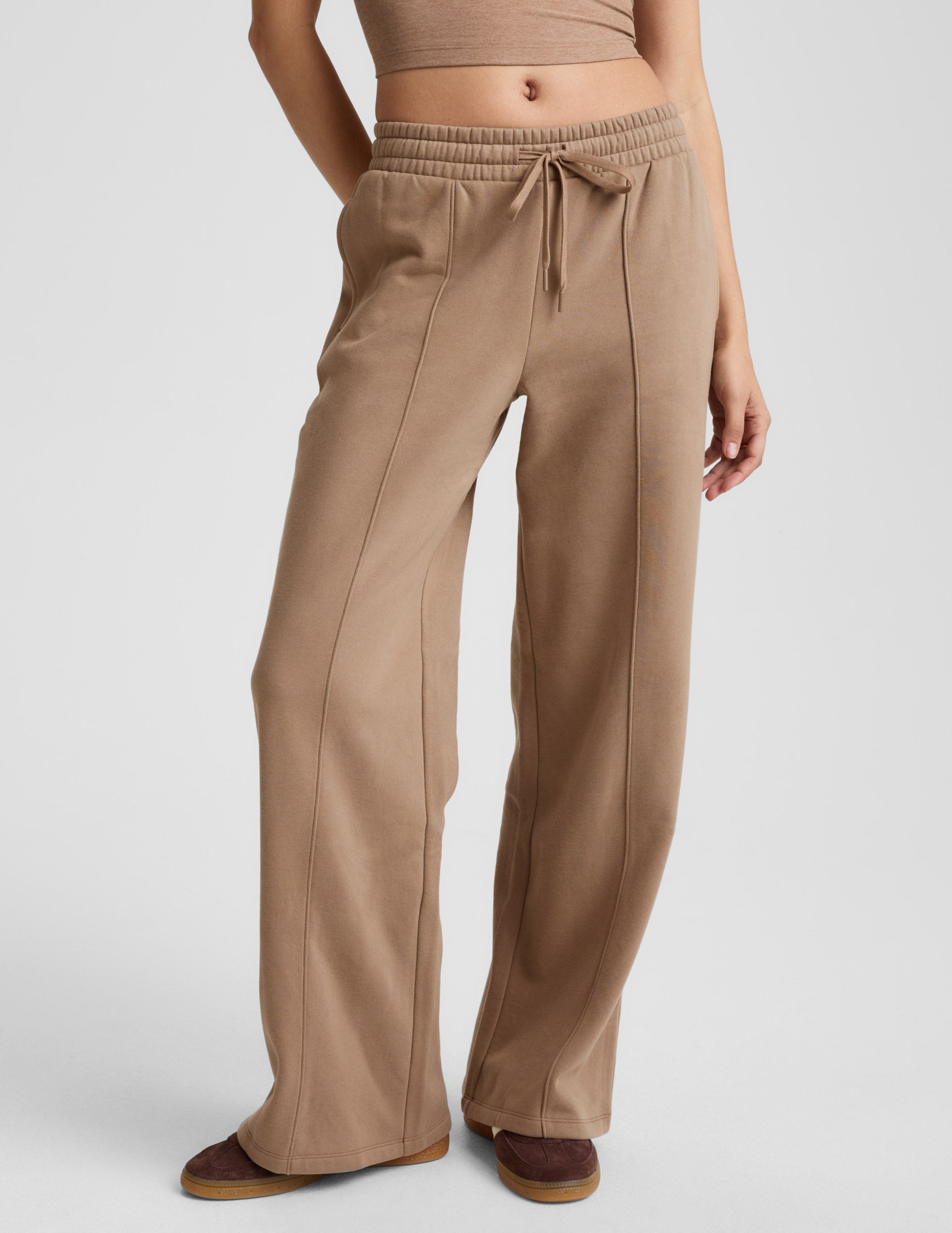 LuxeFleece? Pintuck Wide Leg Pant - Image 3