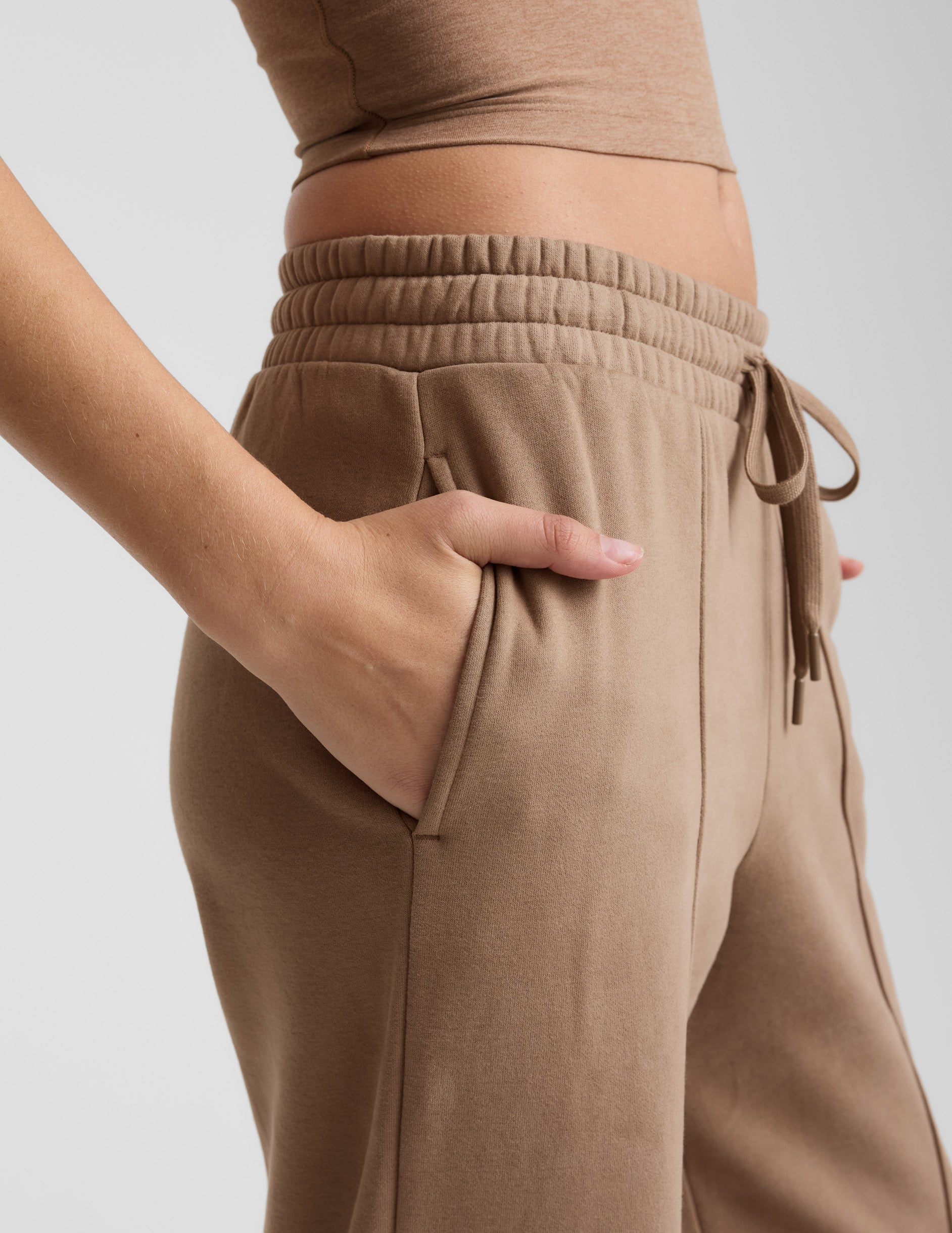 LuxeFleece? Pintuck Wide Leg Pant - Image 4