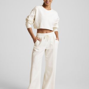 LuxeFleece? Pintuck Wide Leg Pant