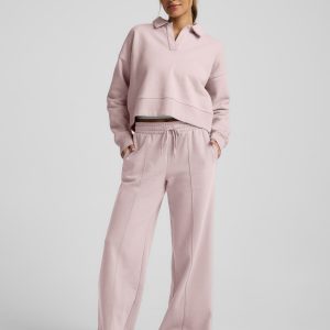LuxeFleece? Pintuck Wide Leg Pant