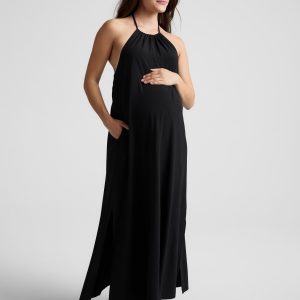 Go With The Flow Halter Dress