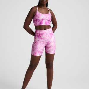 Sunset Violet Icedye SoftMark Keep Pace Biker Short