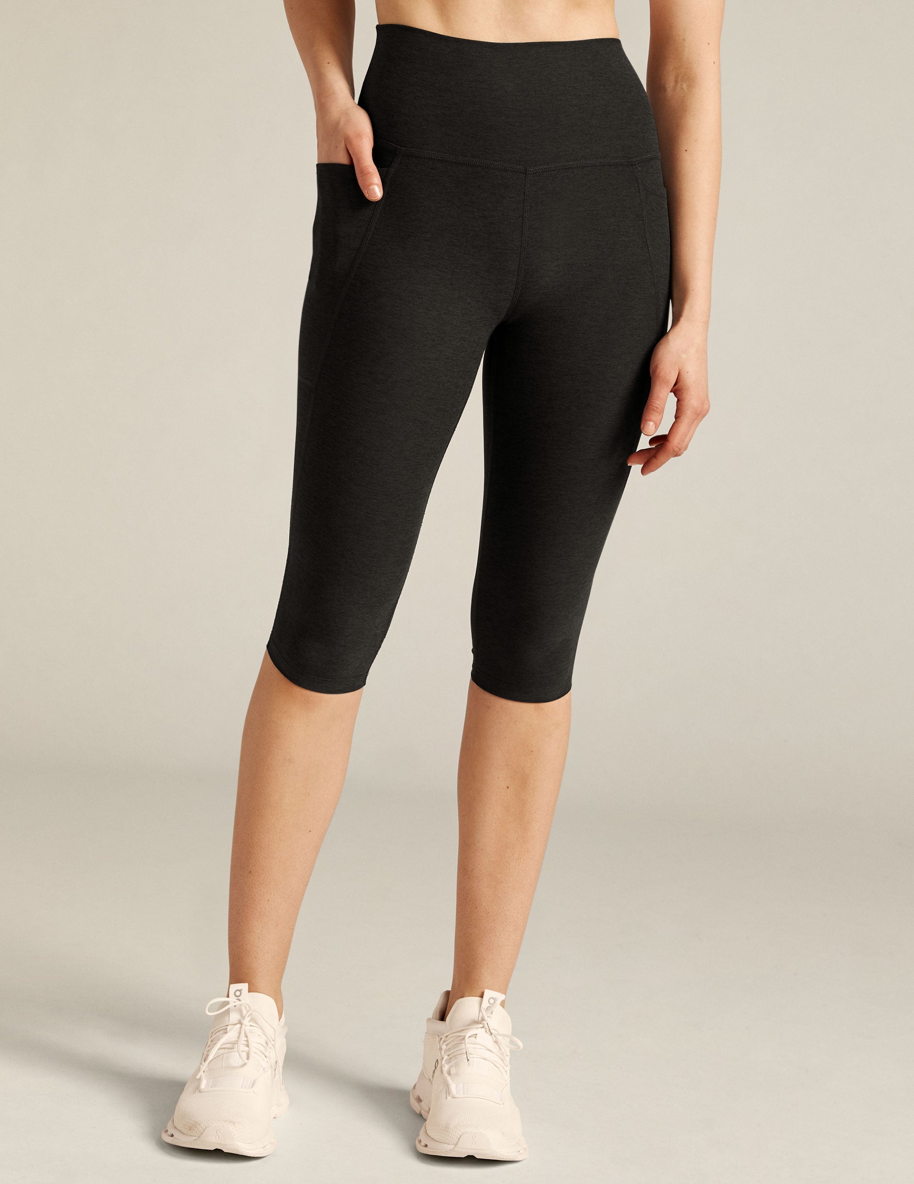 Spacedye? High Waisted Pocket Pedal Pusher Legging - Image 4