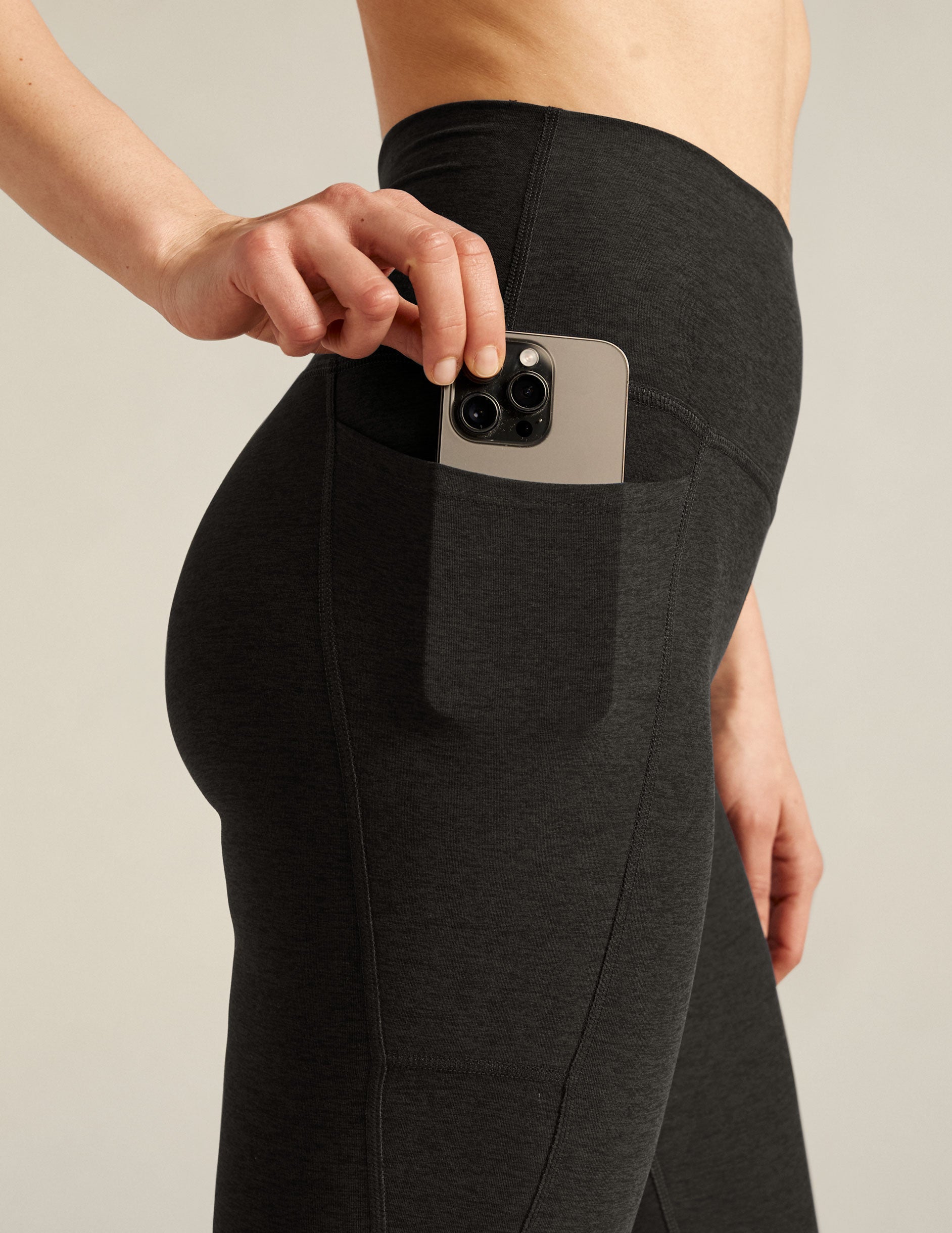 Spacedye? High Waisted Pocket Pedal Pusher Legging - Image 5