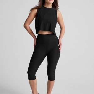 Spacedye? High Waisted Pocket Pedal Pusher Legging