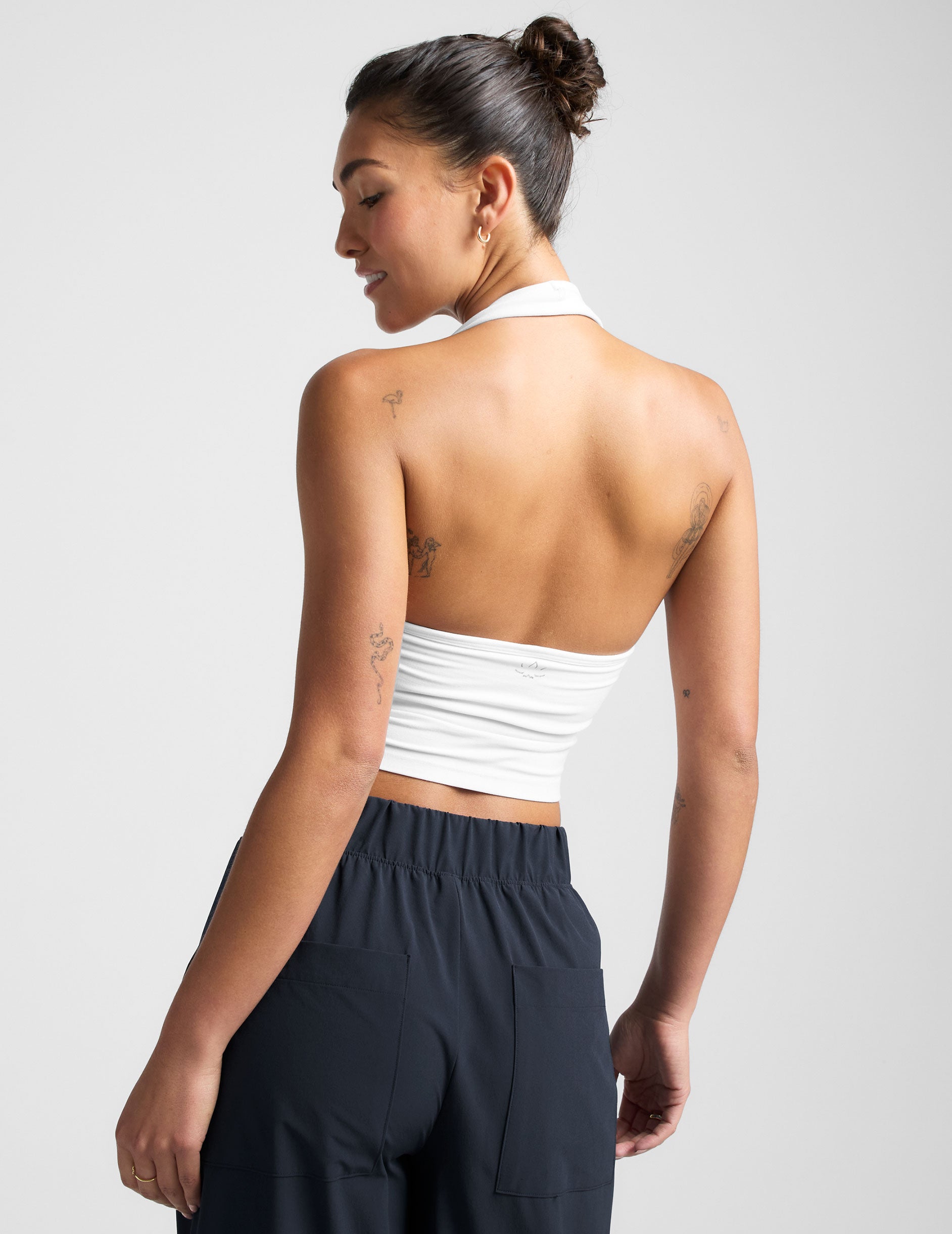 Spacedye? Well Rounded Cropped Halter Tank - Image 3
