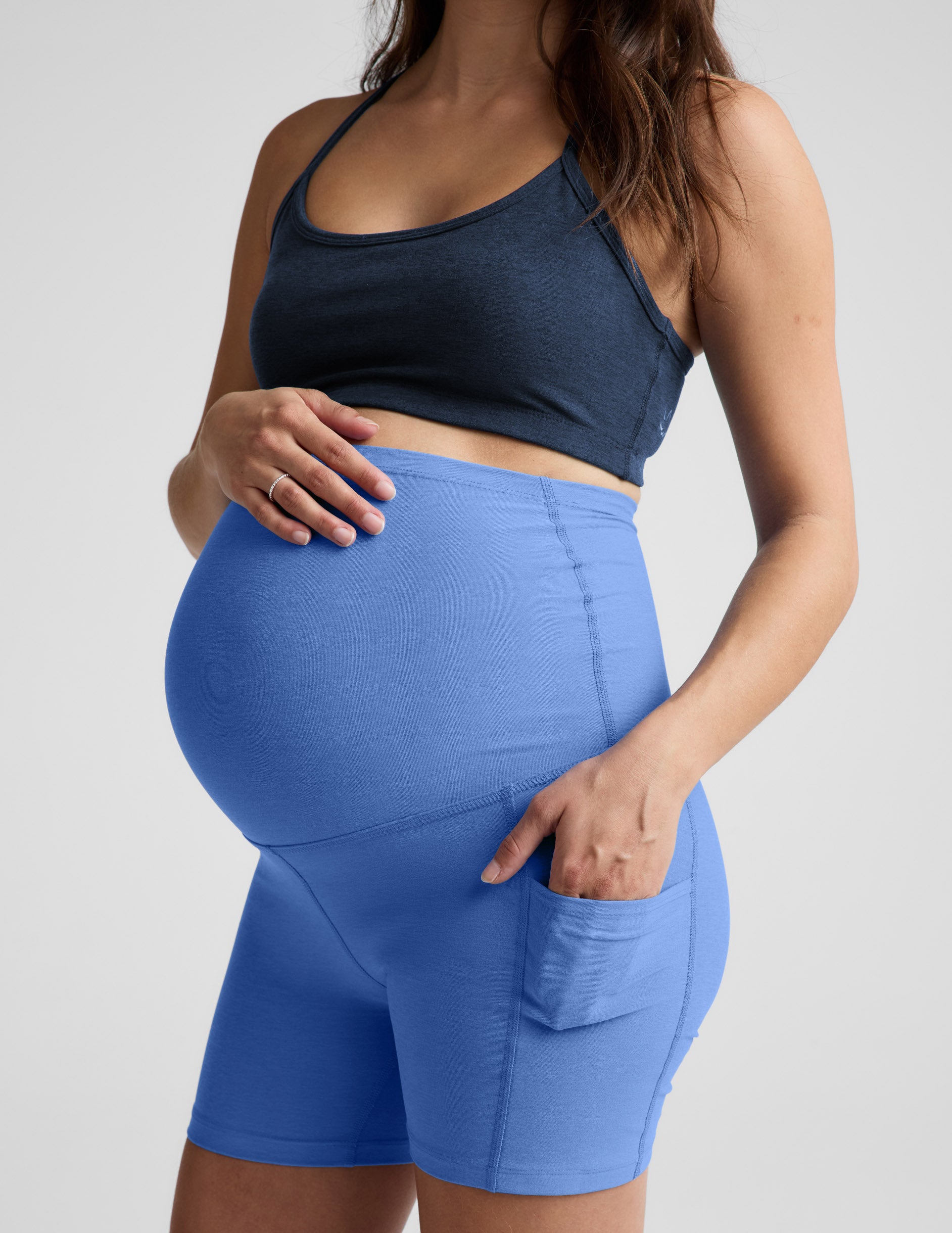 Spacedye? Keep Pace 5 Maternity Pocket Biker Short - Image 3