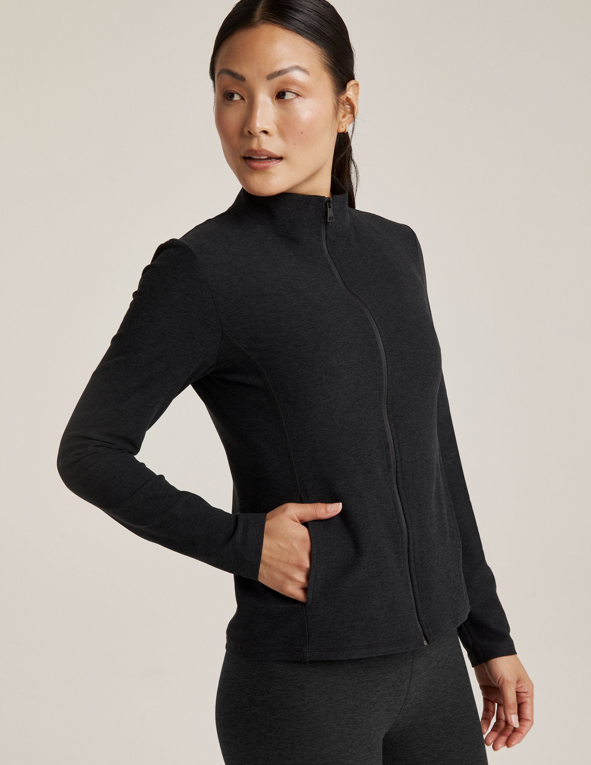 Spacedye? On The Go Mock Neck Jacket - Image 3