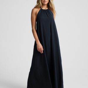 Go With The Flow Halter Dress