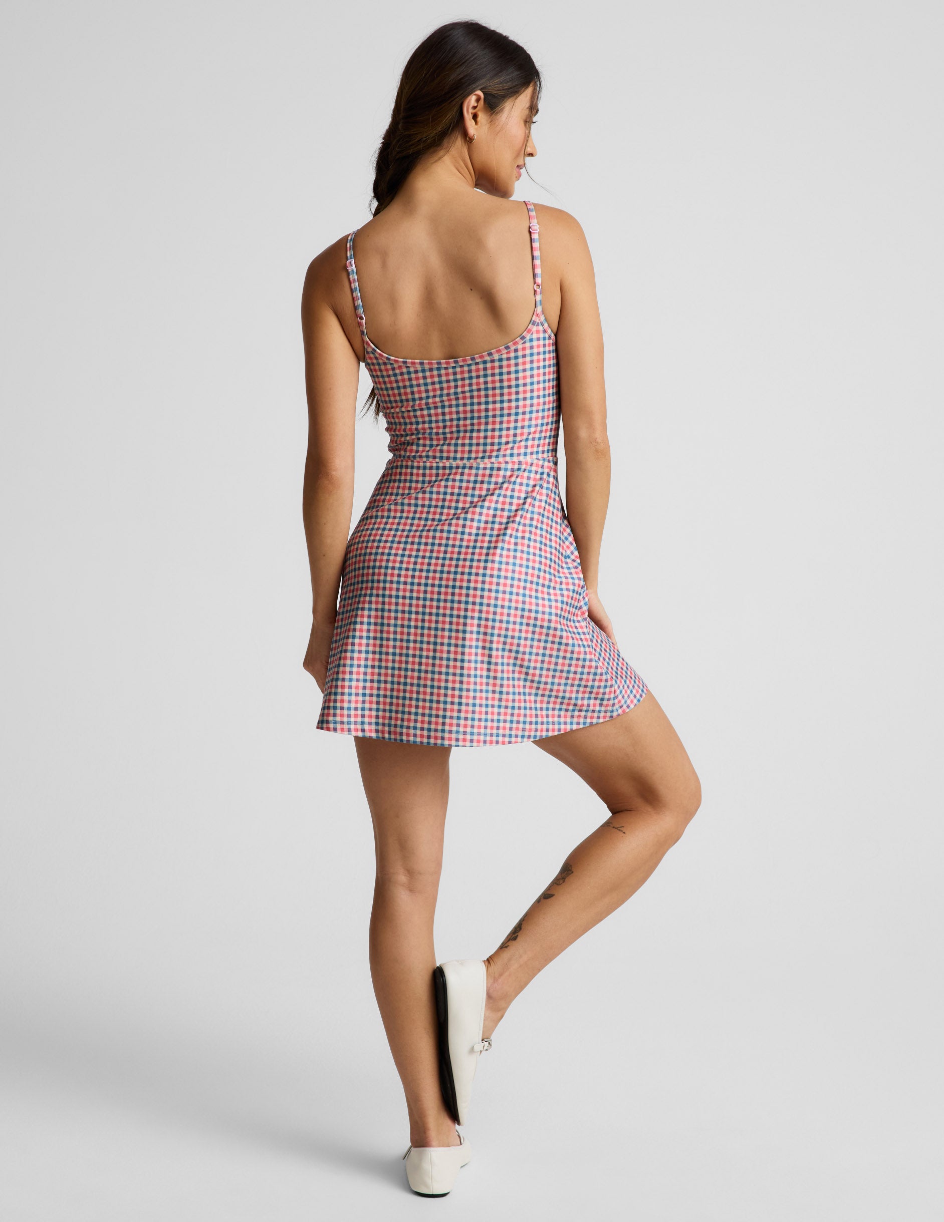 Sunwashed Gingham Midweight Spacedye Forever Dress - Image 4