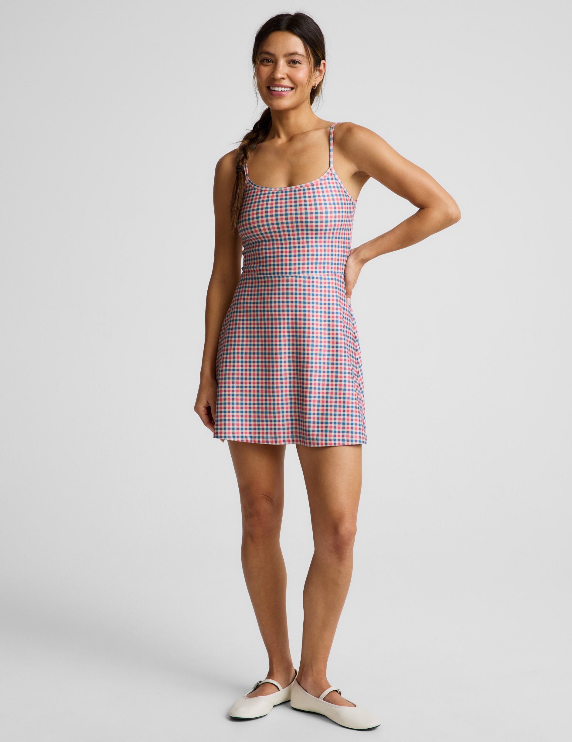 Sunwashed Gingham Midweight Spacedye Forever Dress - Image 3